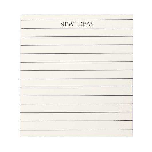 アイボリーエレガント&クラシック文房具 ノートパッド (正面)