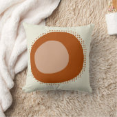 アイボリーオフホワイトラストブラウンテラコッタベージュシェイプ クッション (ブランケット)