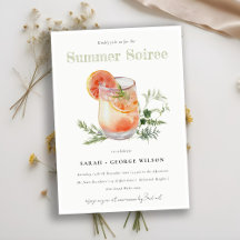 アイボリーオレンジサマーソイリーカクテルプールパーティー