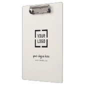 アイボリーカスタムロゴビジネスブランド クリップボード (左)