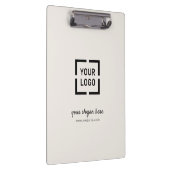 アイボリーカスタムロゴビジネスブランド クリップボード (右)