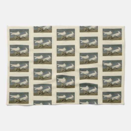 アイボリーカモメ – John James Audubon's Birds of America キッチンタオル (横)