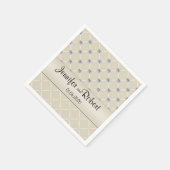 アイボリーキルテきらきら光るッドダイアモンズポ結婚スナプキンス スタンダードカクテルナプキン (角)