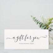 アイボリーギフト券エレガントシンプル (スタンド正面)