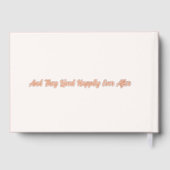 アイボリークラシッククリームフローラスケッチフォイルゲストブック ゲストブック (裏面)