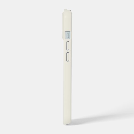 アイボリークラシックミニマルイニシャルモノグラム iPhone 15ケース (左側面)