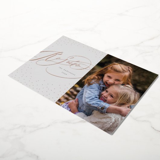 アイボリークラシックレジョイス宗教箔ホリデーカード 箔シーズンカード (回転した状態)