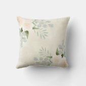 アイボリークリームウォーターバラ&ユーカリ葉ズ クッション (裏面)