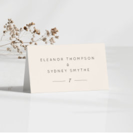 アイボリークリームエレガントウェディングゲストテーブル座席表 テーブルナンバー