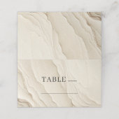 アイボリークリームボヘミアンテクスチャードテーブル プレイスカード (外部開封)
