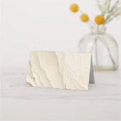 アイボリークリームボヘミアンテクスチャードテーブル プレイスカード (裏面)