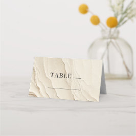 アイボリークリームボヘミアンテクスチャードテーブル プレイスカード