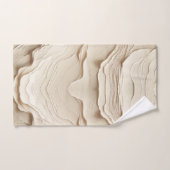 アイボリークリームボヘミアンナチュラルテクスチャ バスタオルセット (ハンドタオル)