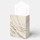 アイボリークリームボヘミアン結婚テクスチャ フェイバーボックス (オープン)