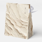 アイボリークリームボヘミアン結婚テクスチャ フェイバーボックス (裏面サイド)