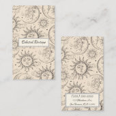 アイボリークリーム魔法ヴィンテージ天太陽ムーンスターズ 名刺 (正面/裏面)