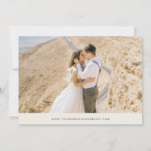 アイボリークリーム ワイルドフラワーズ 結婚式の招待状 招待状 (裏面)