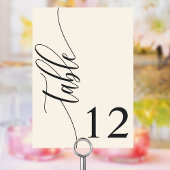 アイボリークリーモダンム書結婚道 テーブルナンバー