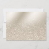 アイボリーグリッターグラデーション金属写真キンセアニラ 招待状 (裏面)