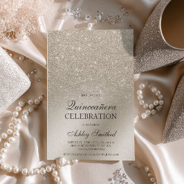 アイボリーグリッターグラデーション金属箔キンセアニラ 招待状