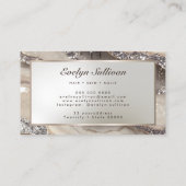アイボリーグリッターマーブル名刺 名刺 (裏面)