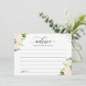 アイボリーグリーン金ゴールドフローラの緑の言葉 アドバイスカード (スタンド正面)