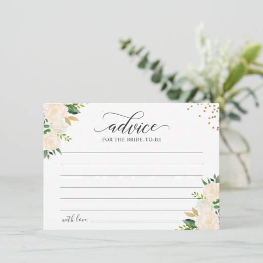 アイボリーグリーン金ゴールドフローラの緑の言葉 アドバイスカード (スタンド正面)