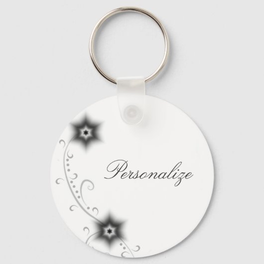 アイボリーグロー開花キーチェーン キーホルダー (正面)