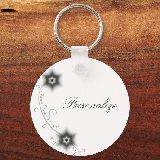 アイボリーグロー開花キーチェーン キーホルダー (正面)