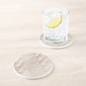 アイボリーケーブル編み模様 コースター (側面)