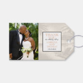 アイボリーコスタリ結婚カの写真ギフトラベル ギフトタグ (正面(横))
