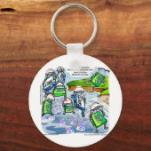 アイボリーコーストおもしろいサプライズギフトティー&カード キーホルダー (正面)