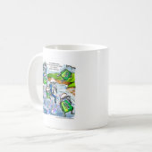 アイボリーコーストおもしろいサプライズギフトティー&カード コーヒーマグカップ (正面左)