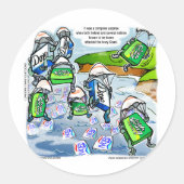 アイボリーコーストおもしろいサプライズギフトティー&カード ラウンドシール (正面)