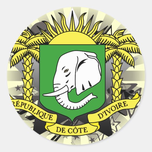 アイボリーコーストスター ラウンドシール (正面)