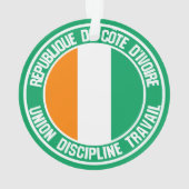 アイボリーコーストラウンドエンブレム オーナメント (裏面)