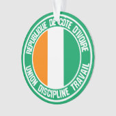 アイボリーコーストラウンドエンブレム オーナメント (正面)