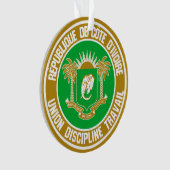 アイボリーコーストラウンドエンブレム オーナメント (正面)