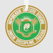 アイボリーコーストラウンドエンブレム オーナメント (裏面)