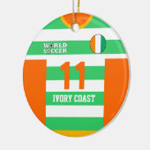 アイボリーコーストワールドサッカージャージーオーナメント セラミックオーナメント (左)