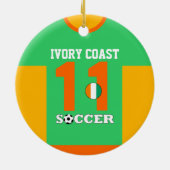 アイボリーコーストワールドサッカージャージーオーナメント セラミックオーナメント (裏面)