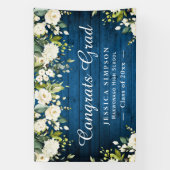 アイボリーゴールデンフローラ素朴卒業卒業生禁止 横断幕 (縦)