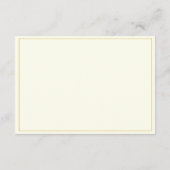 アイボリーゴールドローズの結婚式の披露宴 エンクロージャーカード (裏面)