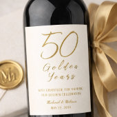 アイボリーゴールド 50周年 ゴールデンイヤーズ記念日 ワインラベル