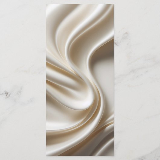 アイボリーサテンエレガンス結婚のメニュー メニュー (裏面)