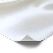 アイボリーシルク、金ゴールドレース&パール&マーブル ポスター (角)