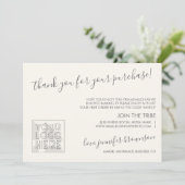 アイボリーシンプルクラシックの気に指示 サンキューカード (スタンド正面)