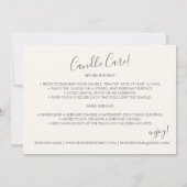 アイボリーシンプルクラシックの気に指示 サンキューカード (裏面)