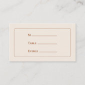 アイボリーシンプルズ結婚ンツリーチョイスフラット プレイスカード (正面)