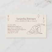 アイボリーシークレットジオメトリポーズヨガピラツジムサロン 名刺 (裏面)